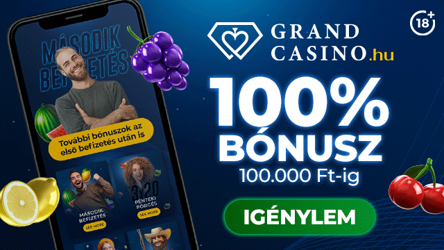 Grand Casino 100% bónusz banner